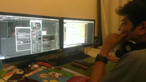 Midnight Delight — Saumin Mehta making the animated opening — saumin mehta animating the jungle