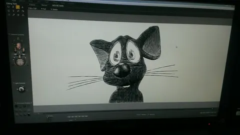 Midnight Delight — Saumin Mehta making the animated opening — the animation under construction