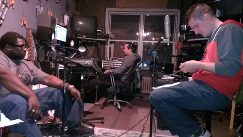 Midnight Delight — recording the voices of the fable — frame 4 of 4
