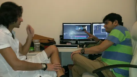 Midnight Delight — the music sessions with composer Zaher Akahshli — Saumin Mehta and Zaher, scoring in post
