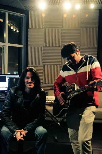 Midnight Delight — the music sessions with composer Zaher Akahshli — Saumin Mehta and Zaher on the mix
